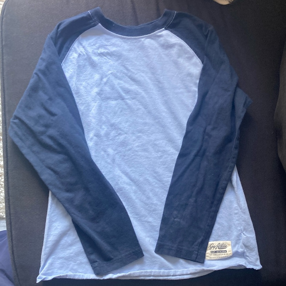 GAP Blue and Navy Long Sleeve Shirt